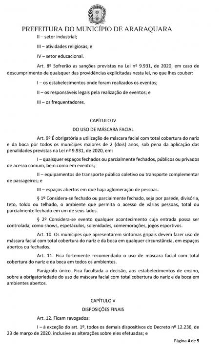 Foto 3 de 5 — Prefeitura edita decreto e obriga uso de máscaras em locais fechados